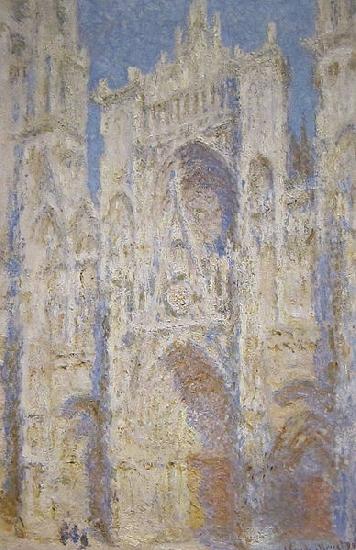 Rouen Cathedral West Facade Sunlight, Claude Monet